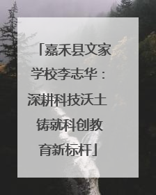 嘉禾县文家学校李志华：深耕科技沃土 铸就科创教育新标杆